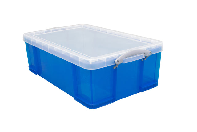 Really Useful - Opbergbox 50 liter 710x440x230 mm transparant blauw