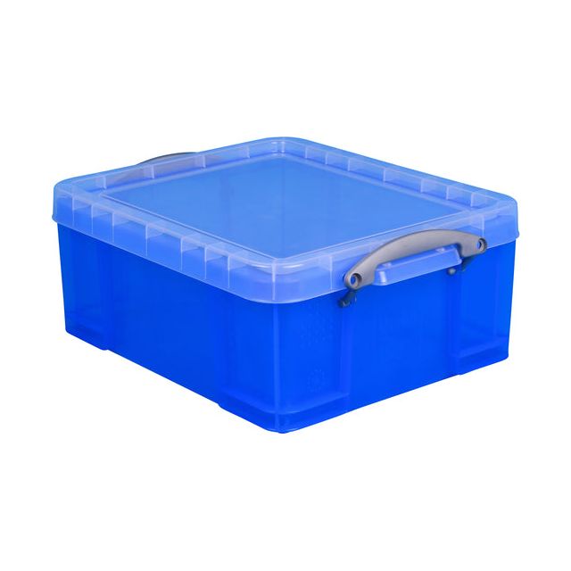 Reaxly utile - Boîte de rangement RU 18LTR 480X390X200MM Persp Blue | Rétrécir un 1 morceau