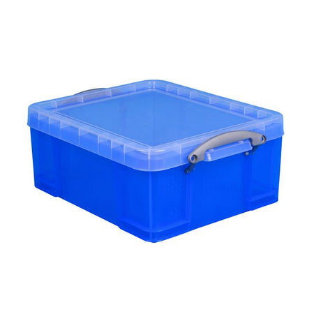 Really Useful -  Opbergbox ru 18ltr 480x390x200mm transp blauw