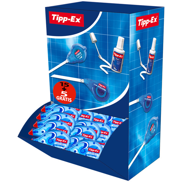 Tipp-ex - Ratón de bolsillo corrector de 4,2 mm x 10 m, paquete económico de 15 + 5 gratis | 192 piezas