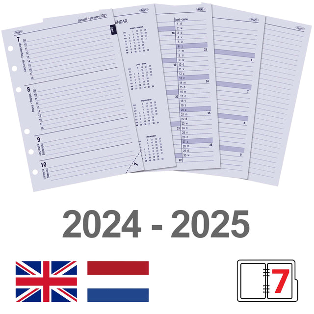 Kalpa - AgendaVaving 2024-2025 Kalpa A5 7 Tage/2 Seiten | 1 Stück