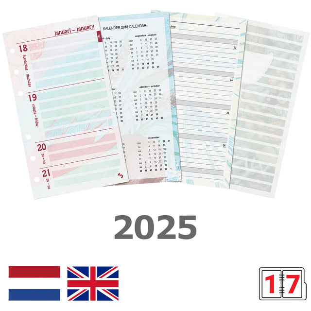 Kalpa - Agendavulling 2023 Personal bloemen 7dagen/2pagina's