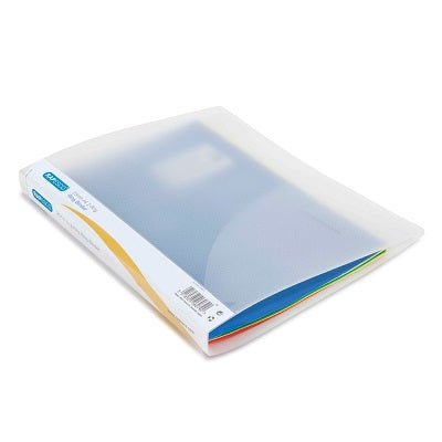 Klika - Raccoglitore ad anelli A4 trasparente 2 anelli 25mm 4 pezzi