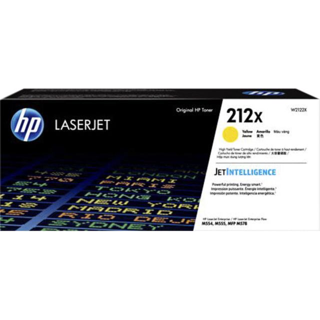 HP - toner 212X, 10.000 pagina's, OEM W2122X, geel