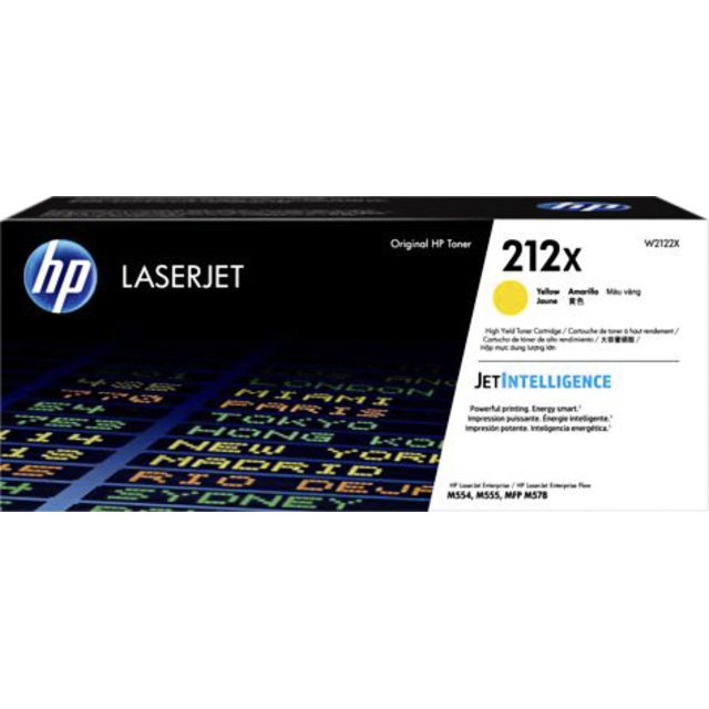 HP -  212X originele high-capacity gele LaserJet tonercartridge
