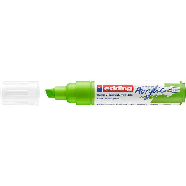 Edding - Acrylmarker edding e-5000 breed  geelgroen