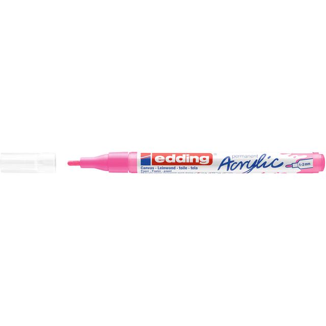 Edding - Marker acrylique Edding E -5300 F élégant rose néon | 10 pièces