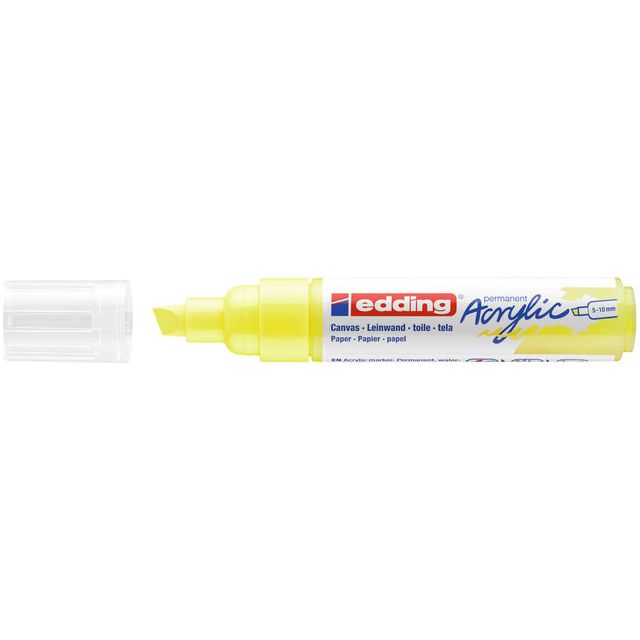 EDDING - Acrylmarker EDDing E -5000 breites Neongelb | 1 Stück