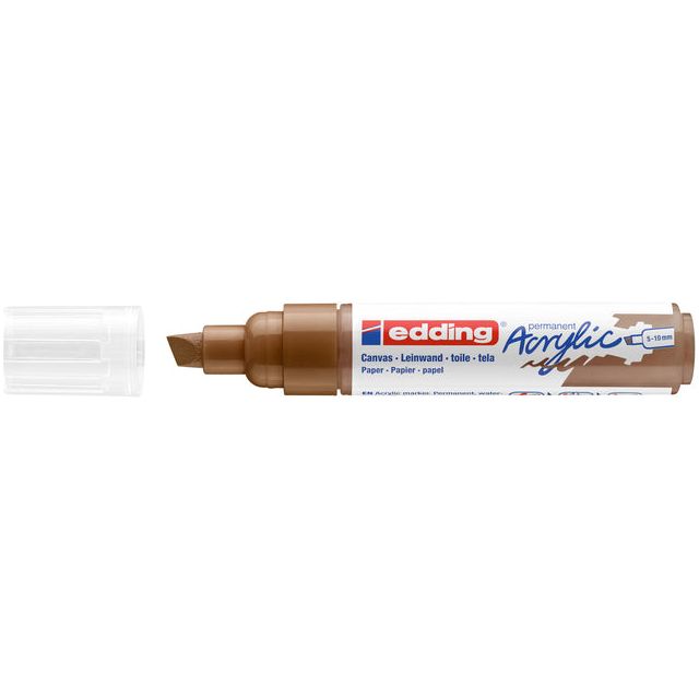 Edding - Acrylmarker edding e-5000 breed  hazelnoot