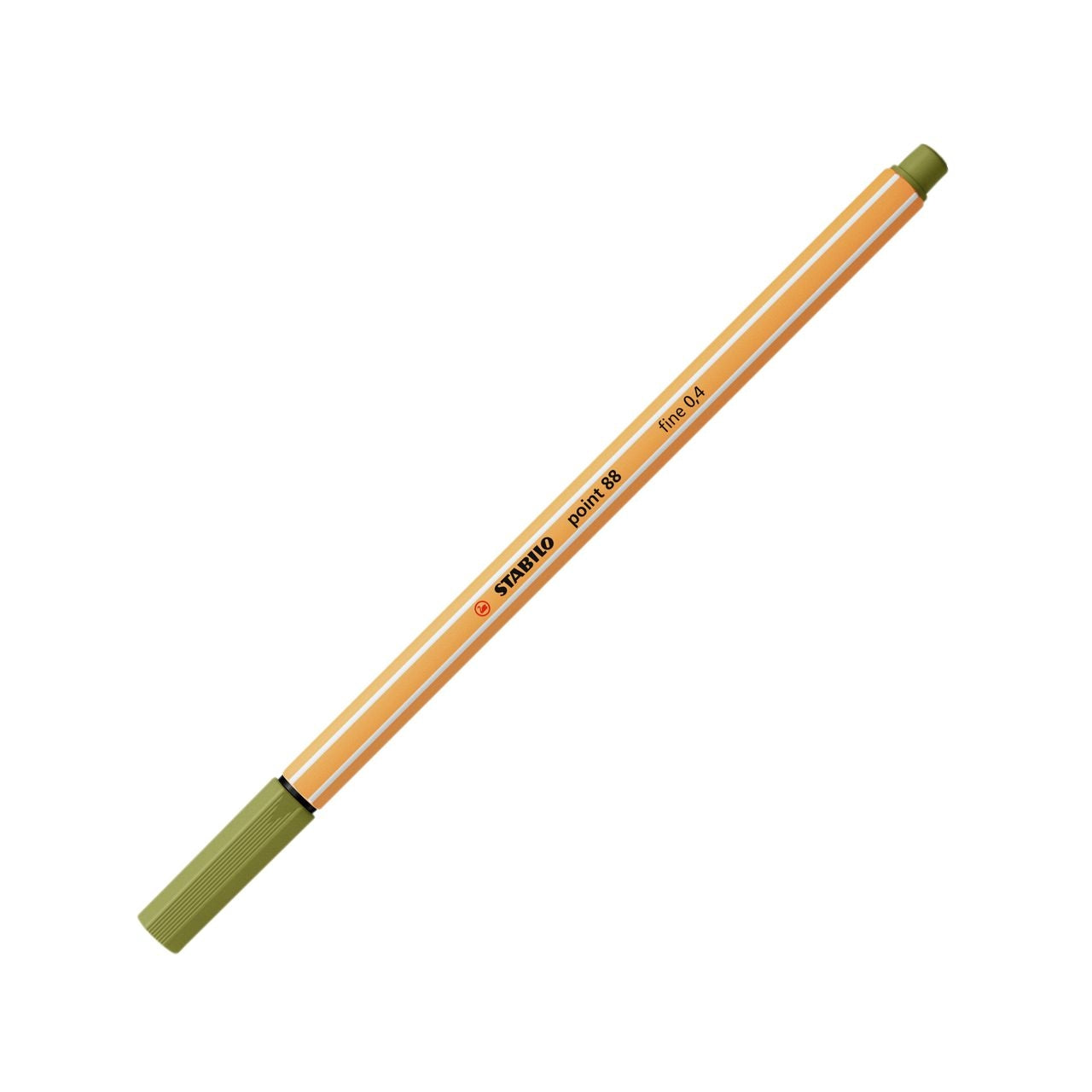 Stabilo - Fineliner point 88/37 verde fango fine | 10 pezzi
