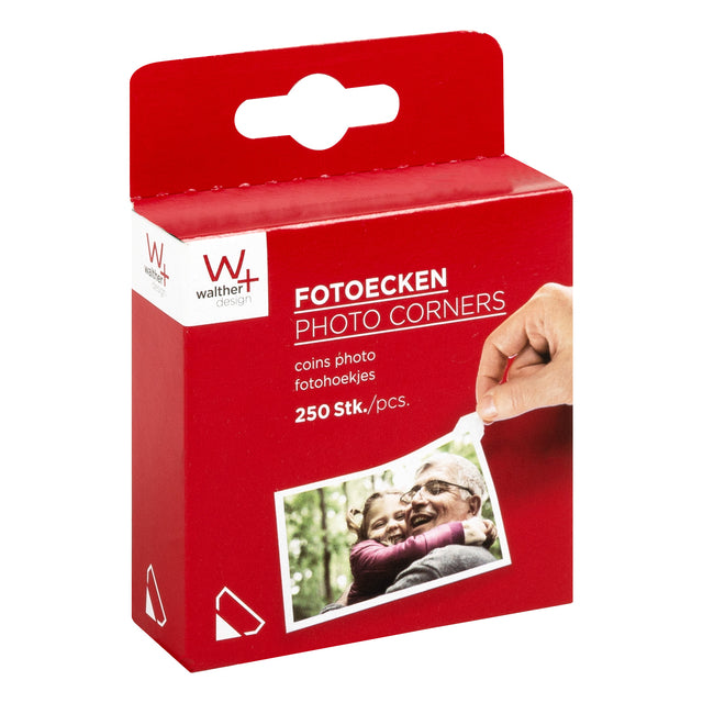 Walther Design - Foto Corners Design 10x18mm 250 Stücke | Packen Sie ein 250 Stück | 12 Stücke