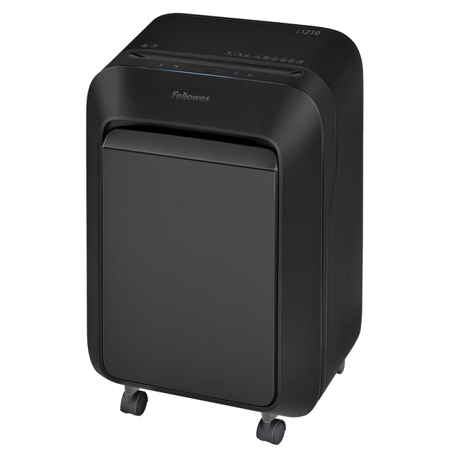 Fellowes - Distruggidocumenti lx210 4x12mm nero