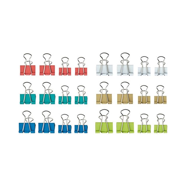 Maul - Paper Clamp Maul 215 7mm + 9mm 24St Assorti | Blister une pièce de 24