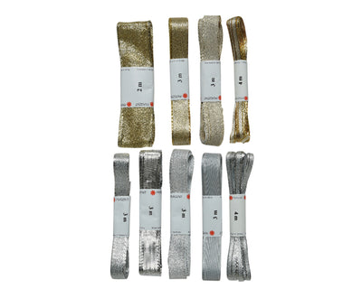 Decoris -  Lint  polyester goud en zilver assorti