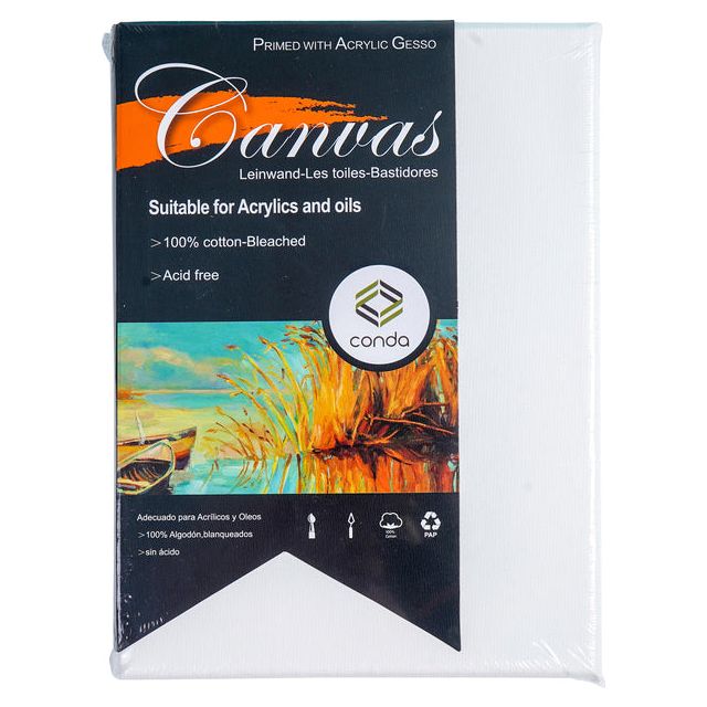 Conda - Canvas Conda 13x18cm gebleichterte Baumwolle