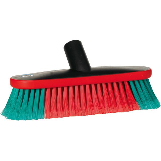 Vikan - Spazzola per lavaggio con passaggio acqua 27cm