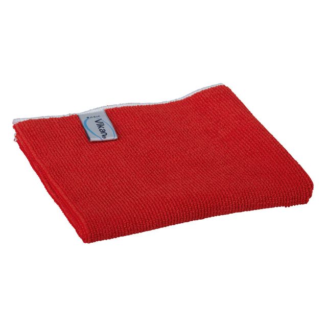 VIKAN - Mikrofaser -Stoff Basic 32x32cm Rot | 5 Stücke