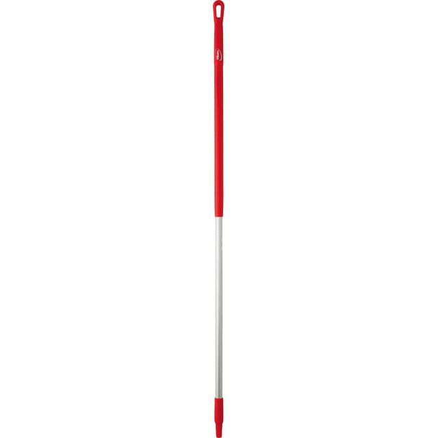 Vikan - Ergonomische Stahl 150 cm 31 mm rotes Aluminium