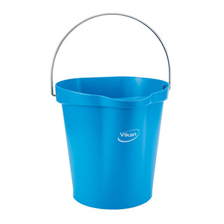 Vikan - Eimer mit Ausguss und Größe 12l blau