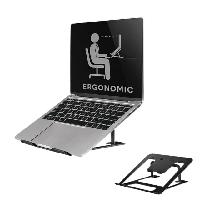 Neomounts -   NSLS085BLACK Laptopstandaard 10-17 opvouwbaar compact universeel