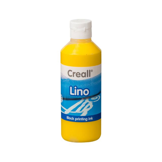 Creall - Verf linoleum 01 geel 250ml | 6 stuks