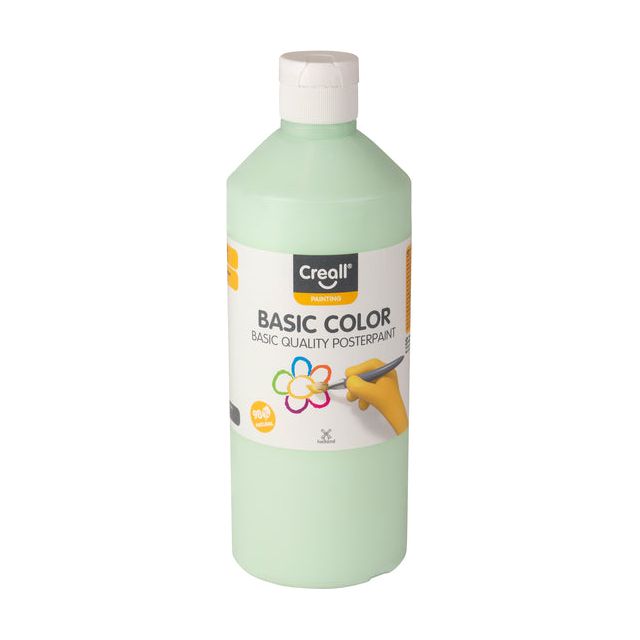 Creall - Plakkaatverf basic 97 pastelgroen 500ml | 6 stuks