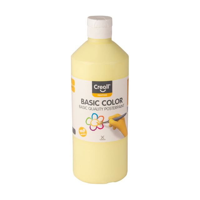 Creall - Plakkaatverf basic 92 pastelgeel 500ml