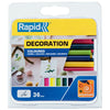 Rapid - Glue cartridge 7mm 5 colors assorted 36 pieces