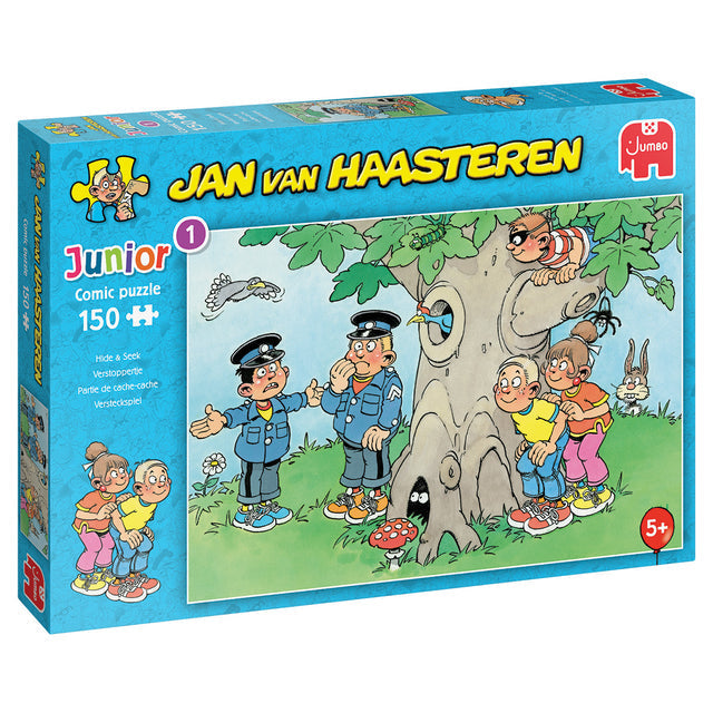 Jan van Haasteren - Puzzle JVH Junior Hide and Seek 150 Pieces