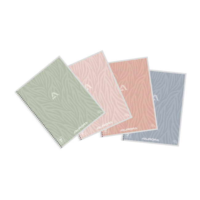 Aurora - Quaderno linea A5 120 pagine 80gr assortiti