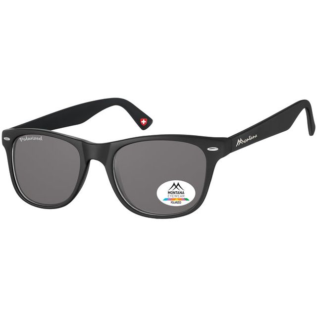 Montana - Lunettes de soleil Montana Havanna fumée en verre polaire noir | 1 pièce