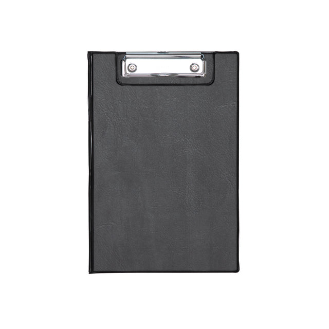 MAUL - Porte-bloc porte-bloc A5 portrait avec passant pour stylo PVC noir | 12 pièces