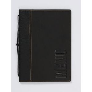 Klika - Dossier menu A5 Trend noir (4 pages)