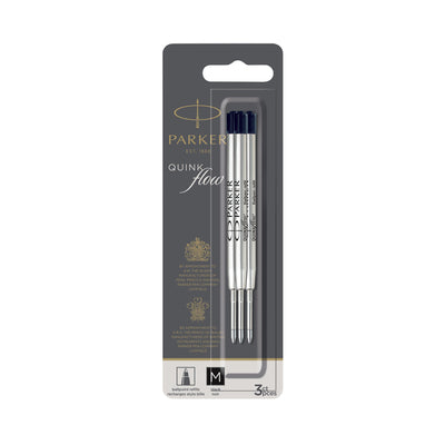 Parker -  Balpenvulling  quinkflow m 3st zwart