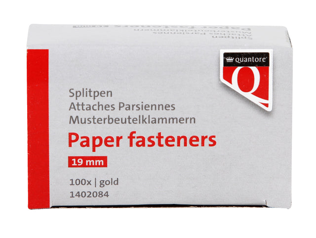 Quantore - Splint 19mm 100 Stück Gold