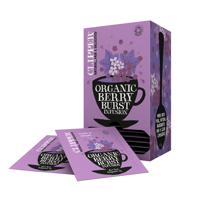 Clipper - Thé infusion berry burst bio 25 sachets | 6 pièces