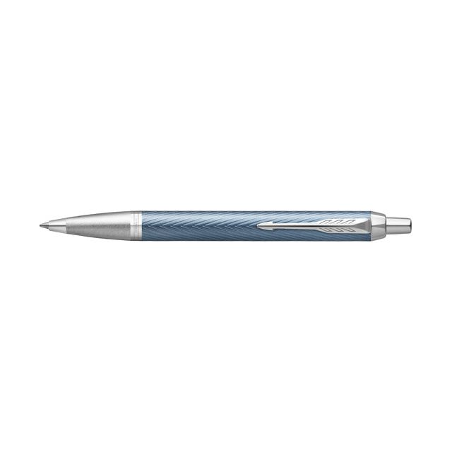 Parker - IM balpen, medium, in giftbox, Blue (blauw/zilver)