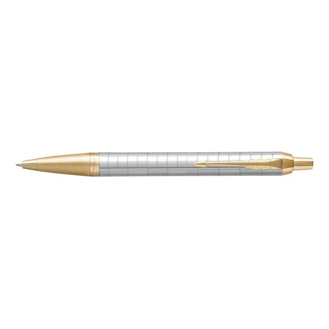 Parker - IM balpen, medium, in giftbox, Pearl (wit/goud)