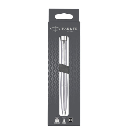 Parker - Penna a sfera in blister medio Urban twist metro metallizzato CT da 1 pezzo