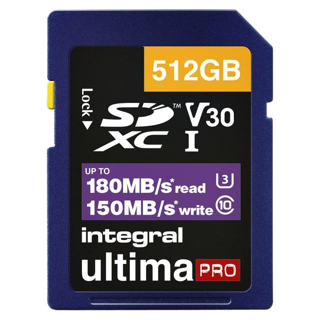 Integral - carte mémoire intégrale SDXC 512 Go | 1 pièce