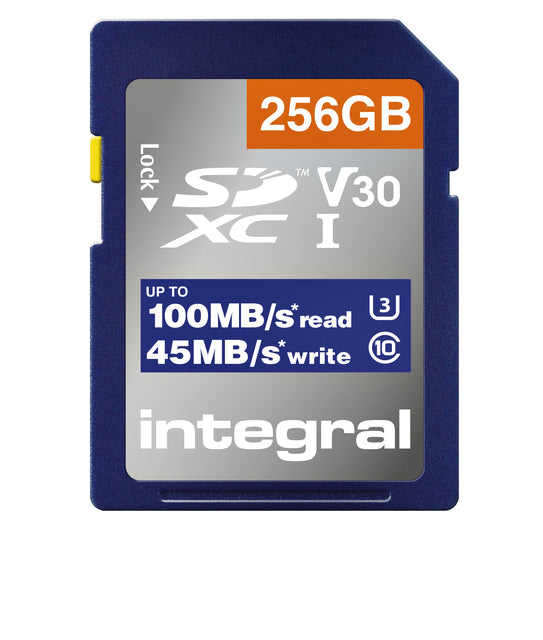 Integral - carte mémoire intégrale SDHC -XC 256 Go | 1 pièce