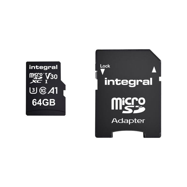 Integral - carte mémoire Integrale Microsdxc 64 Go | 1 pièce