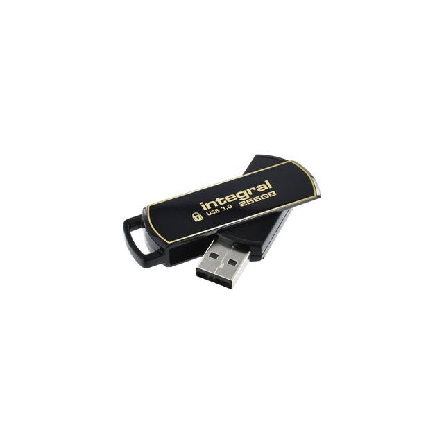 Intégrale - USB Stick Integral 3.0 Secure 360 ​​256 Go Black | 1 pièce