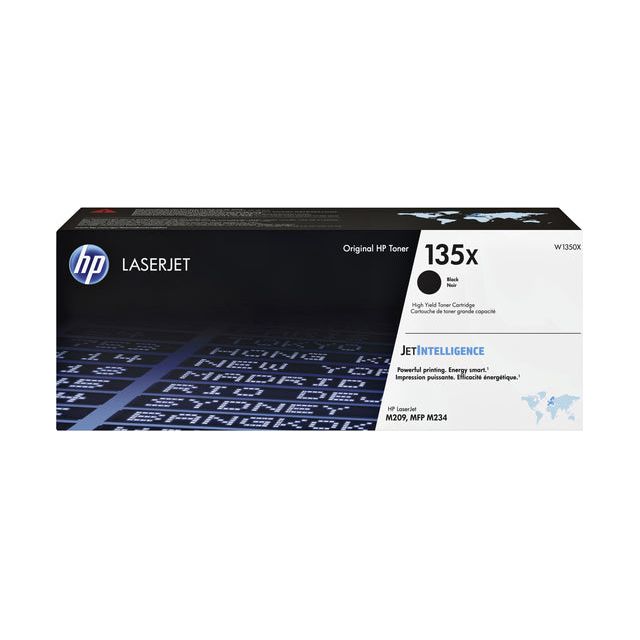 HP - toner 135X, 2.400 pagina's, OEM W1350X, zwart