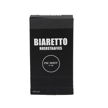 Biaretto -  Roerstaafjes  hout 11cm 2000 stuks