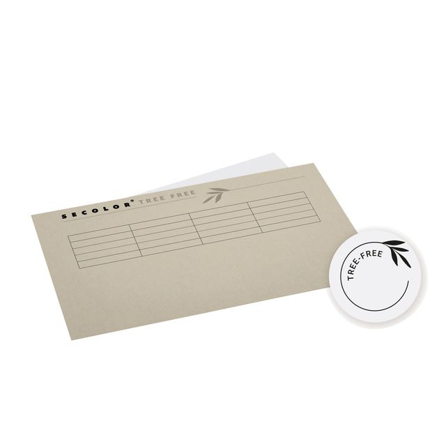 Quantore - Faltmappe Djois Tree-Free Folio gleich 226gr grau | 10 Stück
