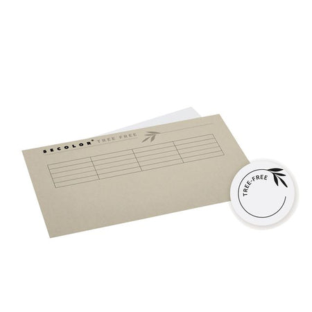 Djois -  Vouwmap  tree-free folio gelijk 226gr bruin | 10 stuks