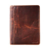 Maverick - Writing folder The Original A4 with zipper including writing pad leather brown