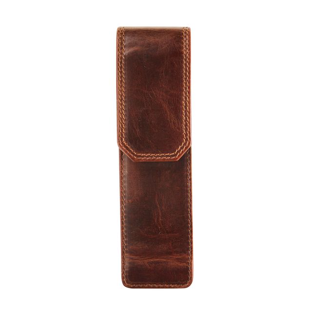 Maverick - Pencil case The Original 2-piece leather brown