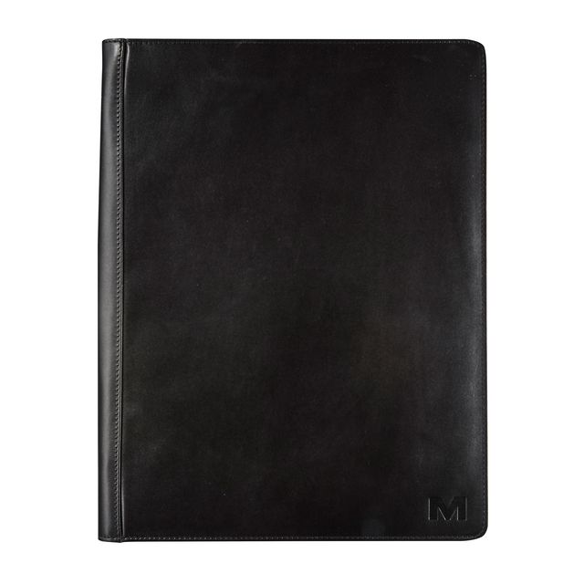 Maverick -  Schrijfmap  black a4 rits schrijfblok zw